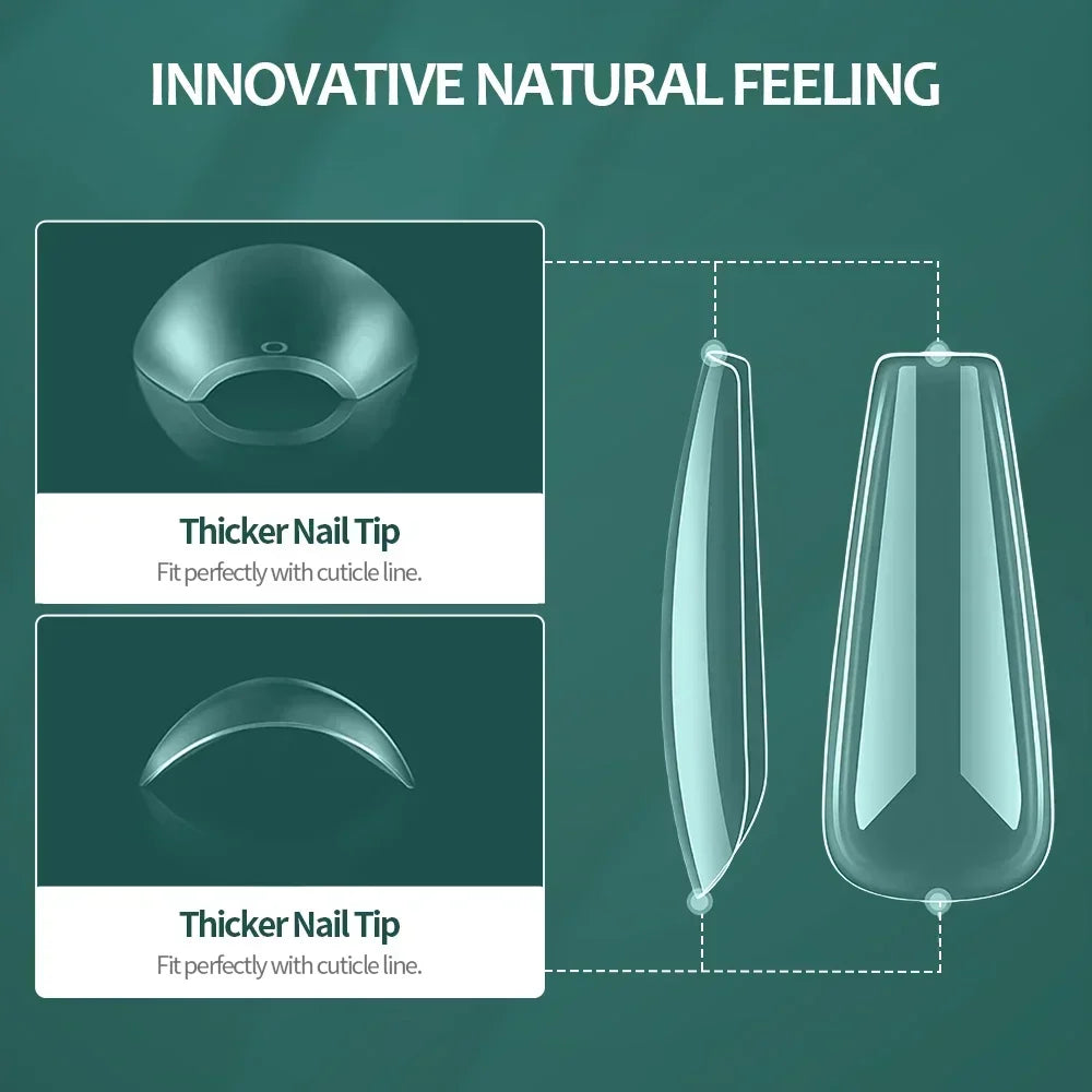 Soft Gel Nail Tips - 600pcs