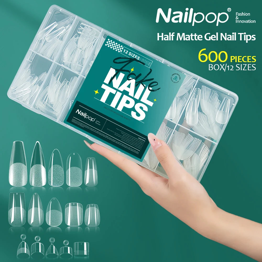 Soft Gel Nail Tips - 600pcs
