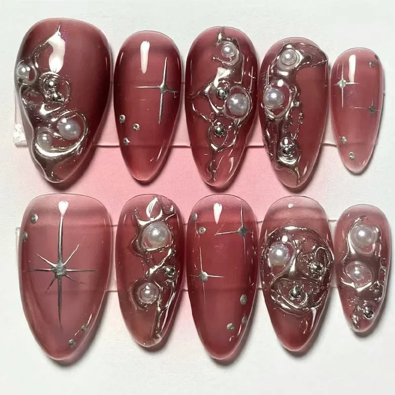 Flora Press-On Nails - 24pcs