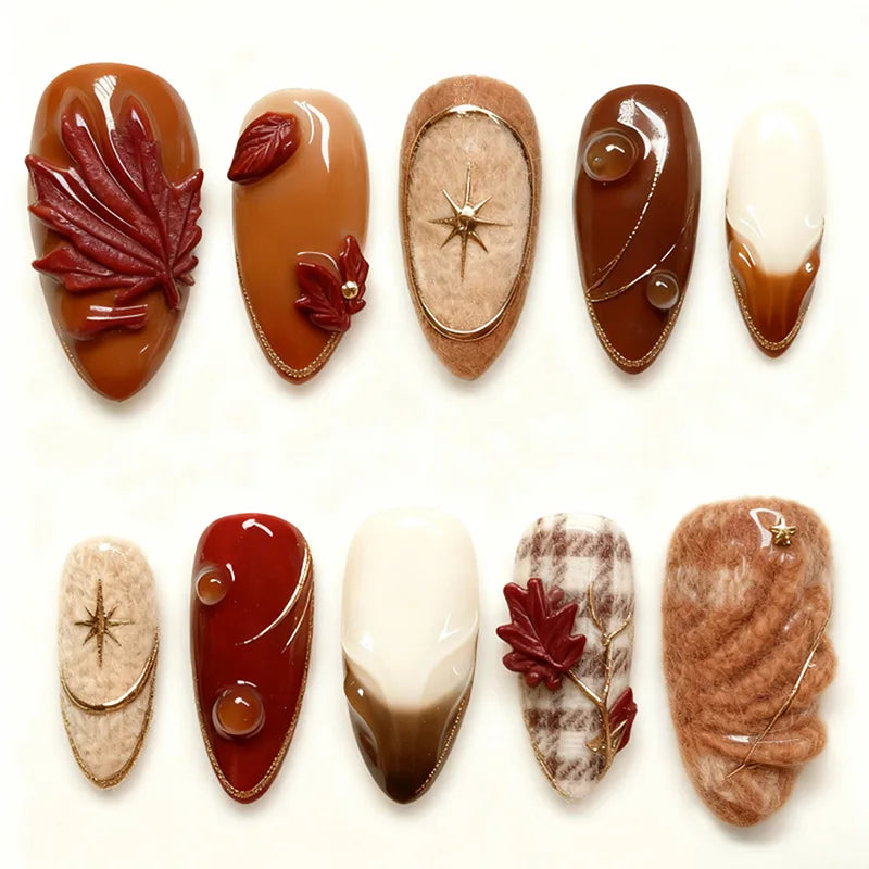Flora Press-On Nails - 24pcs