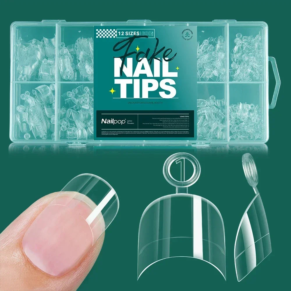 Soft Gel Nail Tips - 600pcs