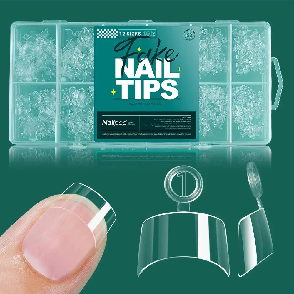 Soft Gel Nail Tips - 600pcs